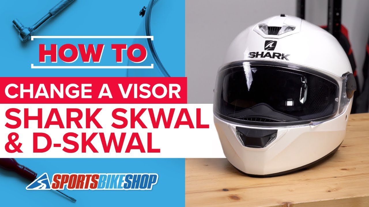 Как заменить визор: мотоциклетные шлемы Shark Skwal и D-Skwal