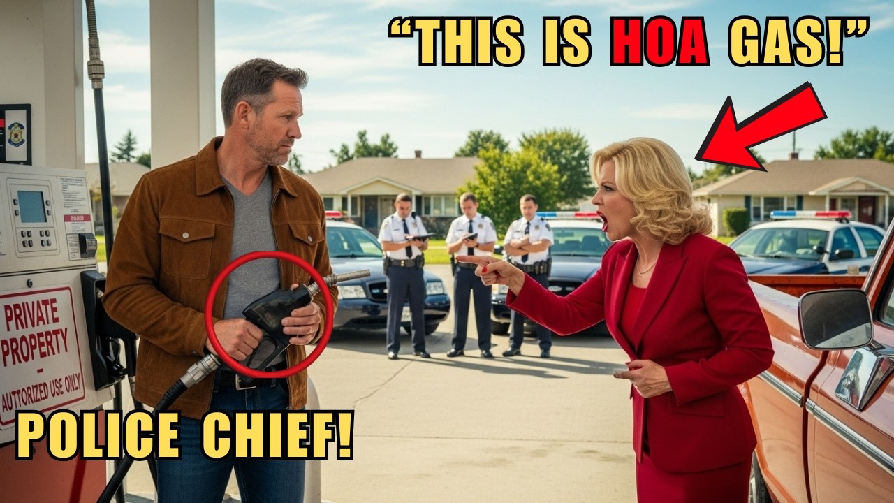 HOA Karen Called the Cops When I Refused Free Gas — Didn’t Know She Was Calling Her Own Chief