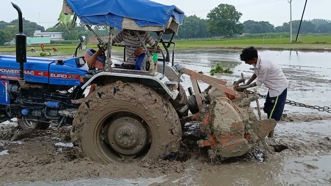 #powertrac#Euro47#surajroxfunnyvibeo 744#New Holland#Mahindra 585##New#bluelock #video #automobile 