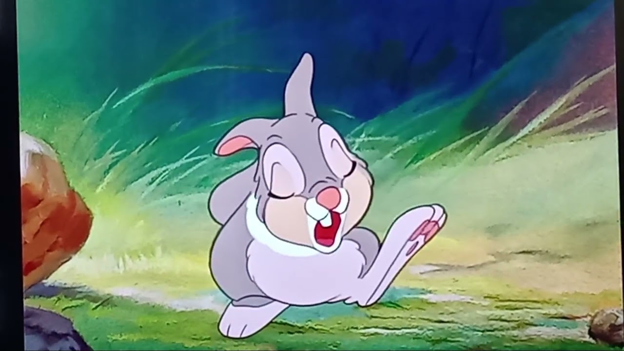 Bambi Meeting Thumper Scene💖 (Bambi 1942)
