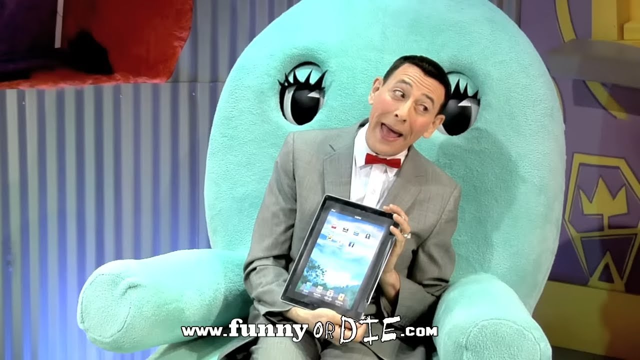 Pee-wee Gets An iPad!