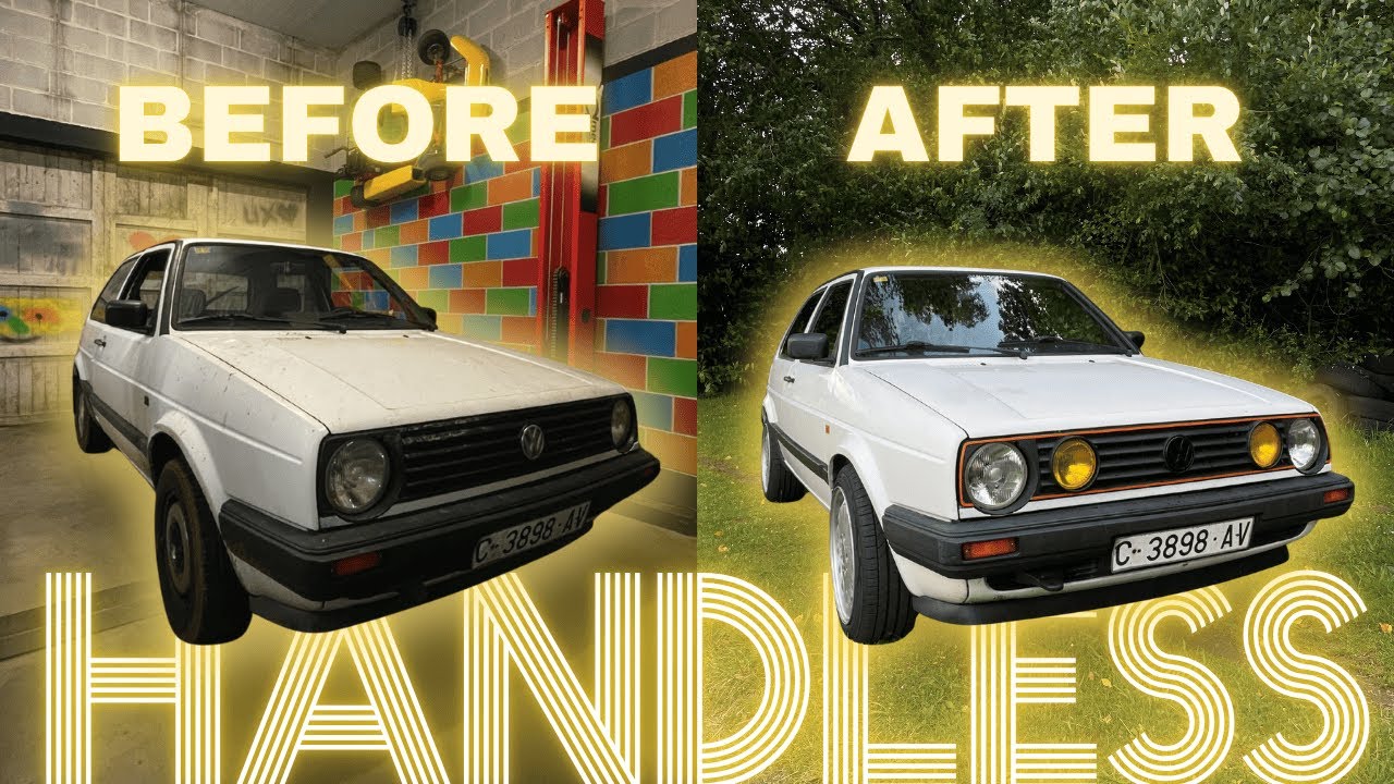 RESTAURACI&Oacute;N completa GOLF MK2 ABANDONADO en 10 MINUTOS ⏱️ | HANDLESS