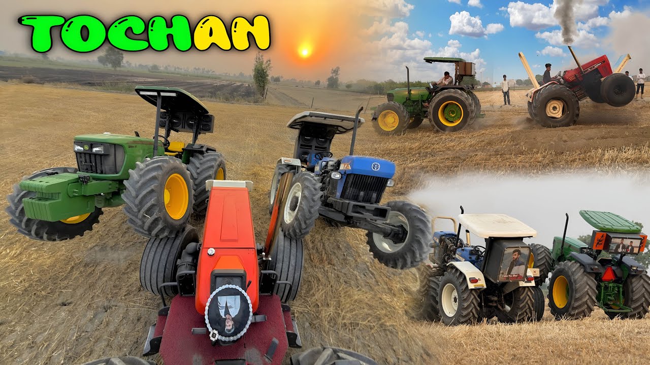 First stunt bulldozer 4×4 || Dilo Ki Dhadkan Vs JD 5075 4×4 tractor tochan
