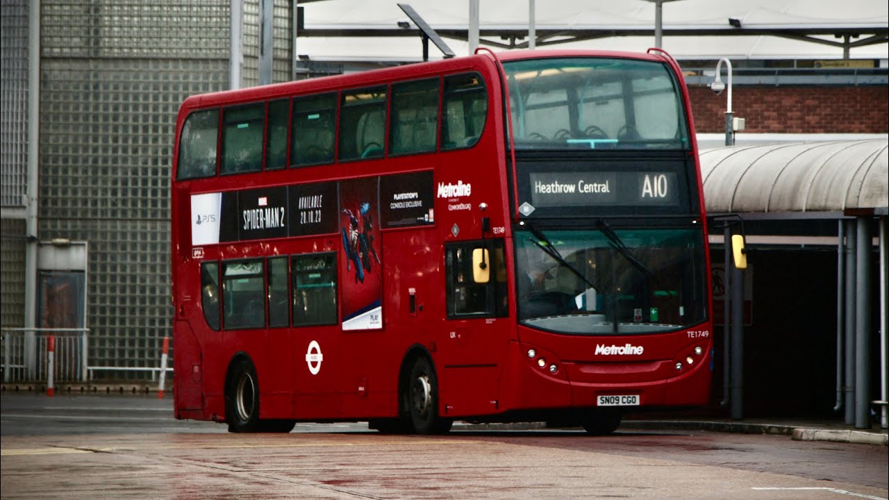 Metroline Bus Route A10@TE1749/SN09CGO (Heathrow Central - Uxbridge)