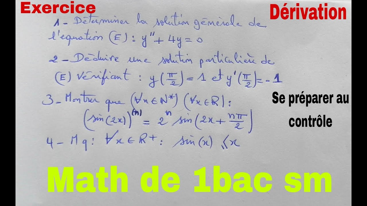 derivation......math de 1bac