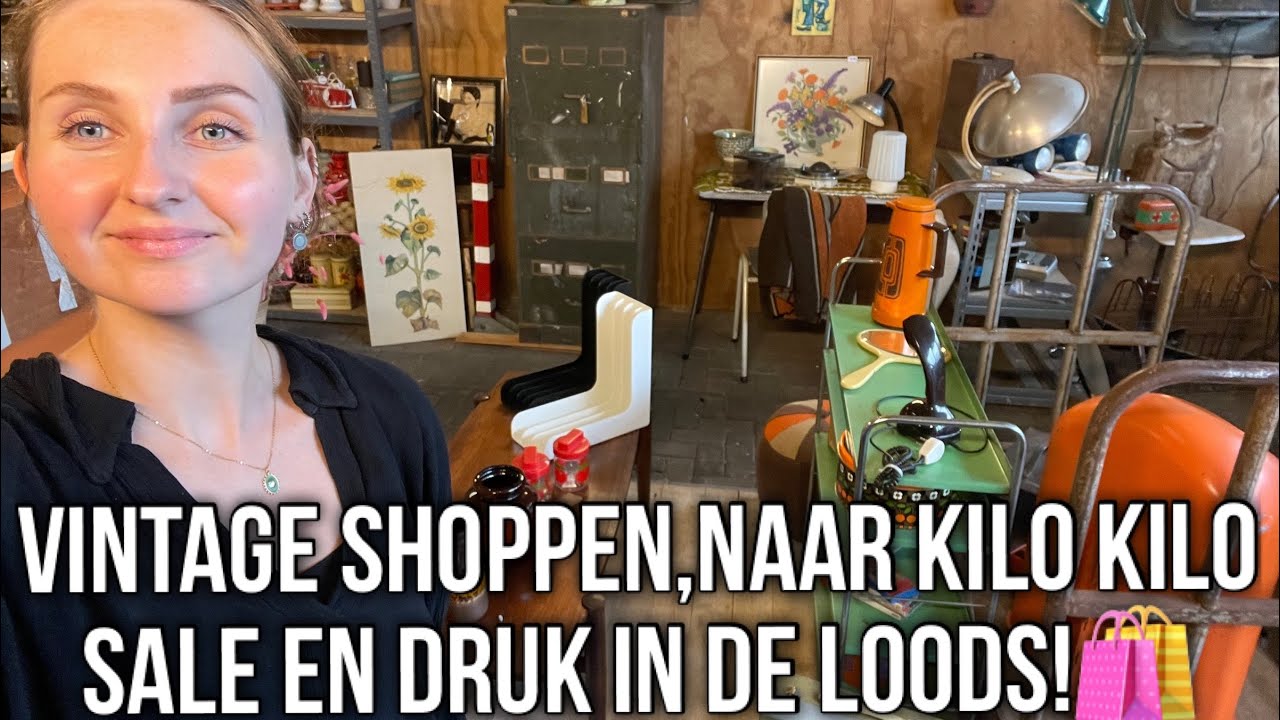 VINTAGE SHOPPEN, NAAR KILO KILO SALE EN DRUK IN DE LOODS!🛍️