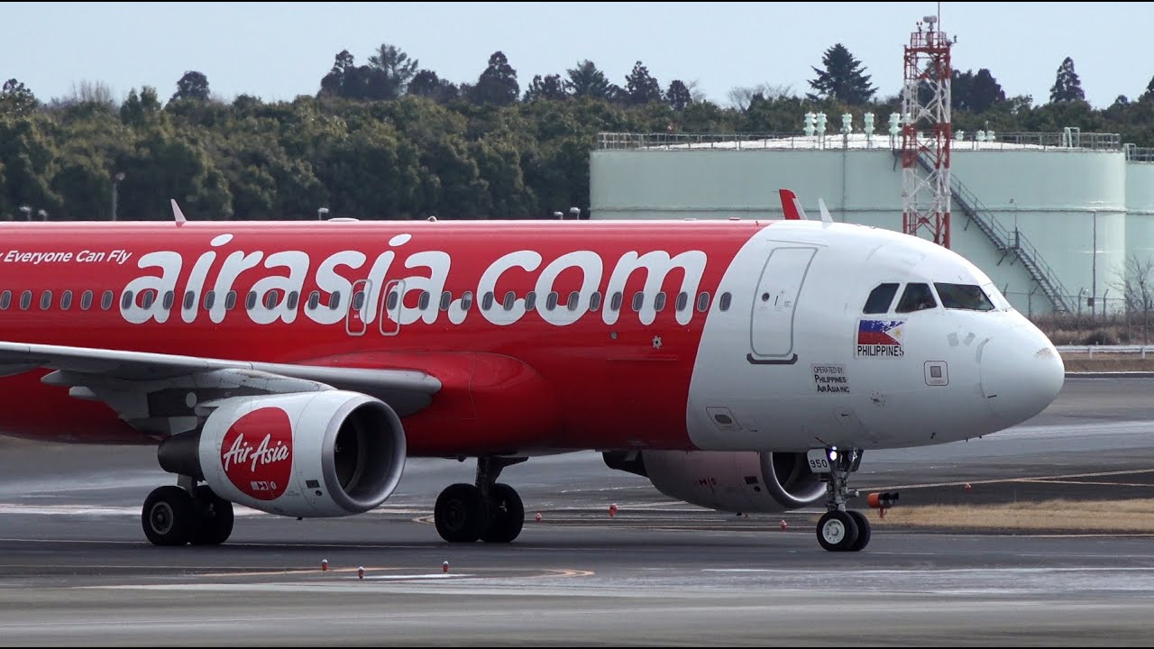 Philippines AirAsia Airbus A320-200 RP-C8950 Landing and Takeoff | Narita Airport | NRT | フィリピンエアアジア