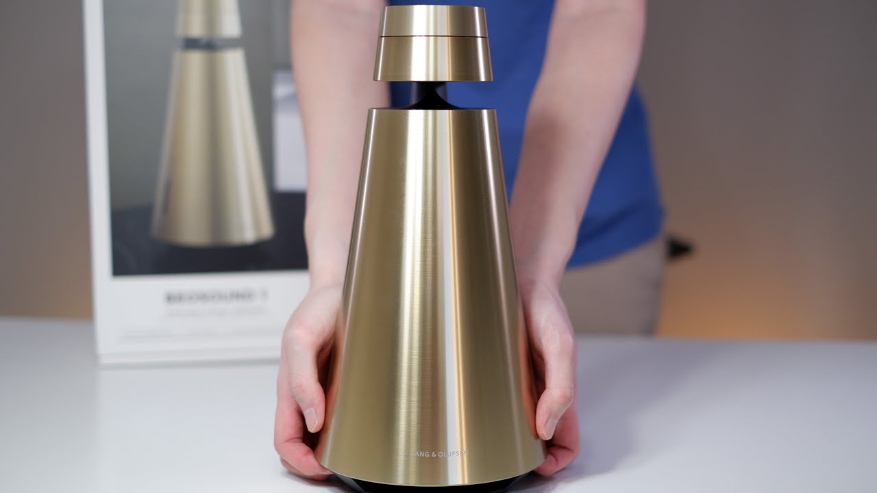 Beosound 1 Brass Color (Google Assistant) Bang & Olufsen $1,750 Portable Wireless Speaker Unboxing
