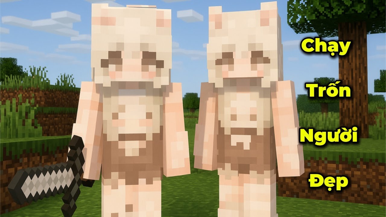 Tôi Chạy Trốn Khỏi Người Đẹp Bất Ổn Trong Minecraft 😆  - Lương Hub