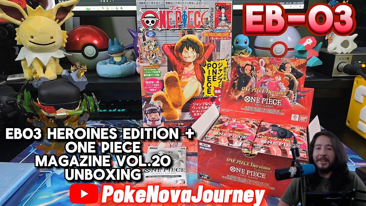 One Piece Card Game EB03 Heroines Edition + ONE PIECE Magazine Vol 20 Unboxing