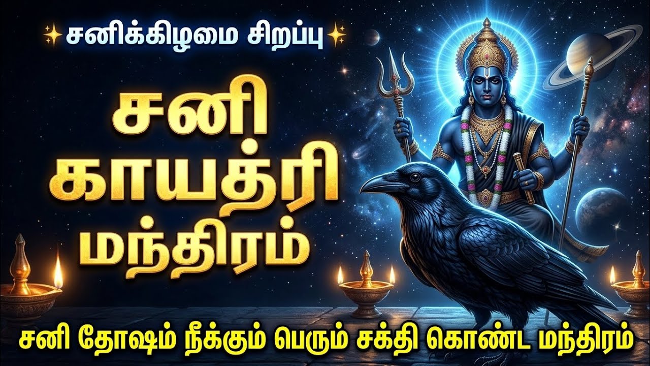 சனி காயத்ரி மந்திரம் |சனி தோஷம் நீக்கும் மந்திரம் | Sani Gayatri Mantra #devotional #shanidev 