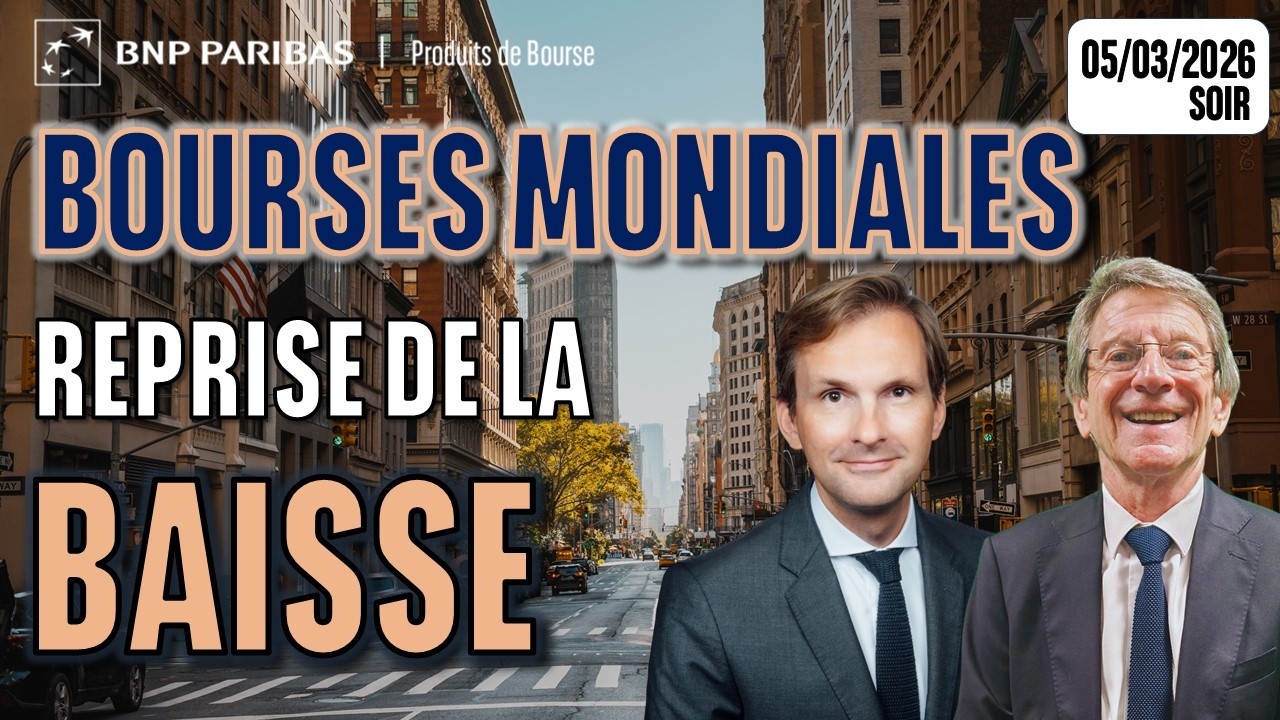 Reprise de la baisse sur les bourses mondiales - 100 % March&eacute;s - 05/03/2026 - S