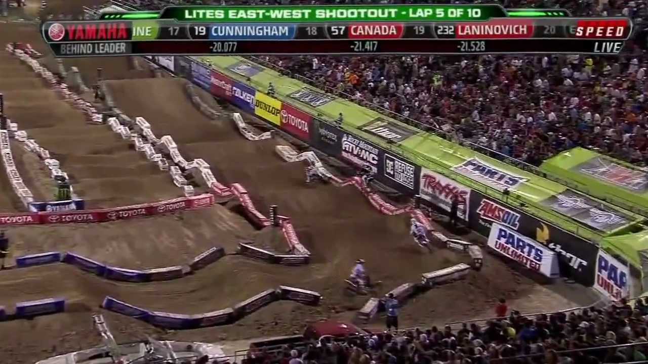 2012 AMA Supercross Las Vegas Lites East vs West Shootout.mp4.Youtube