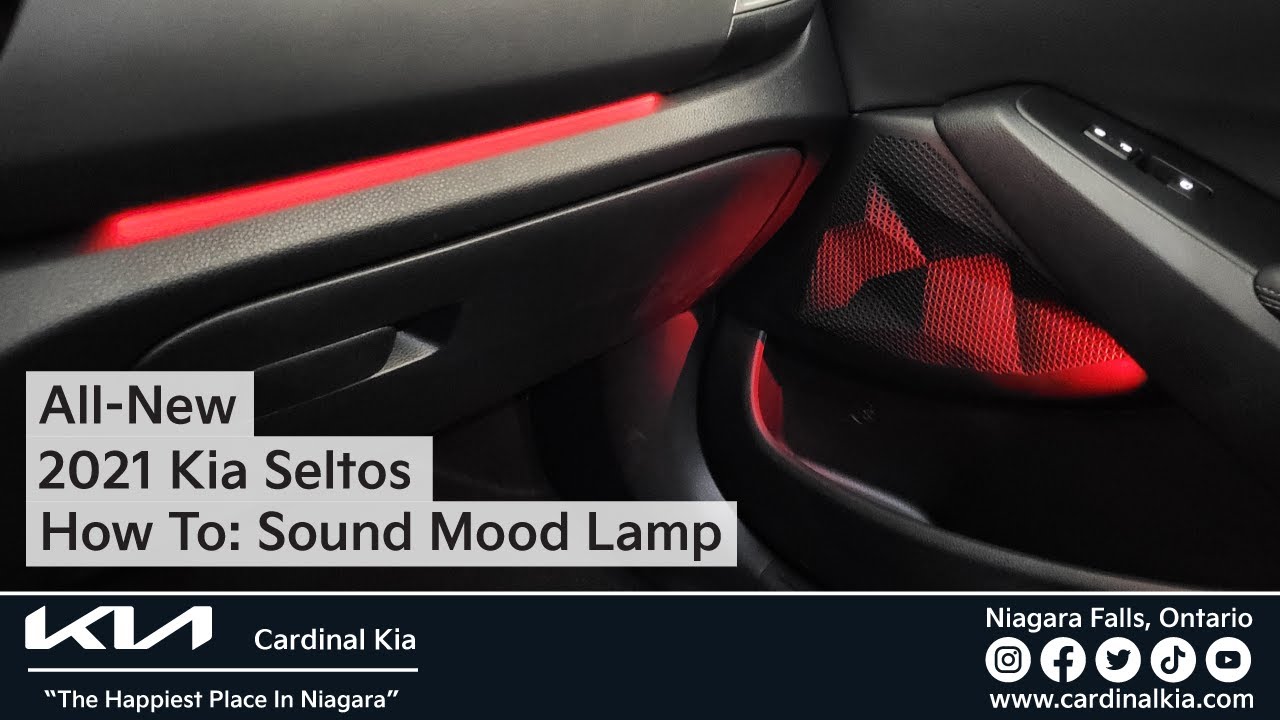 Абсолютно новый Kia Seltos 2021 года | Как использовать звуковую лампу настроения!