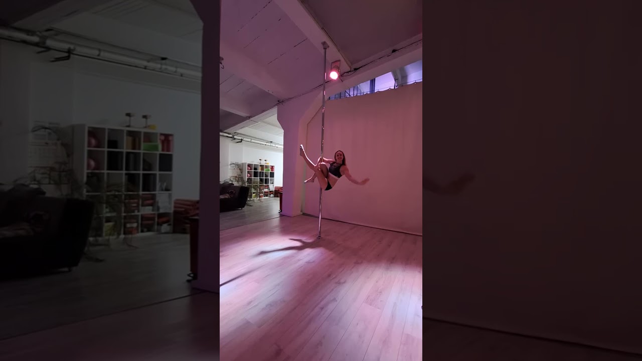 Pole Combo Shoulder Mount to Jazzman, Butterfly, Martini, Sit Climb, Gemini, Diagonal Pose to Archer