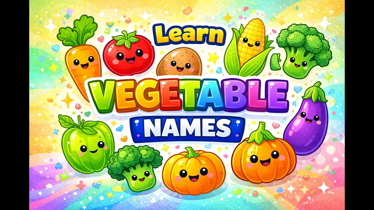 Vegetable Names for Kids | Learn Vegetables with Pictures | Atfal Kingdom