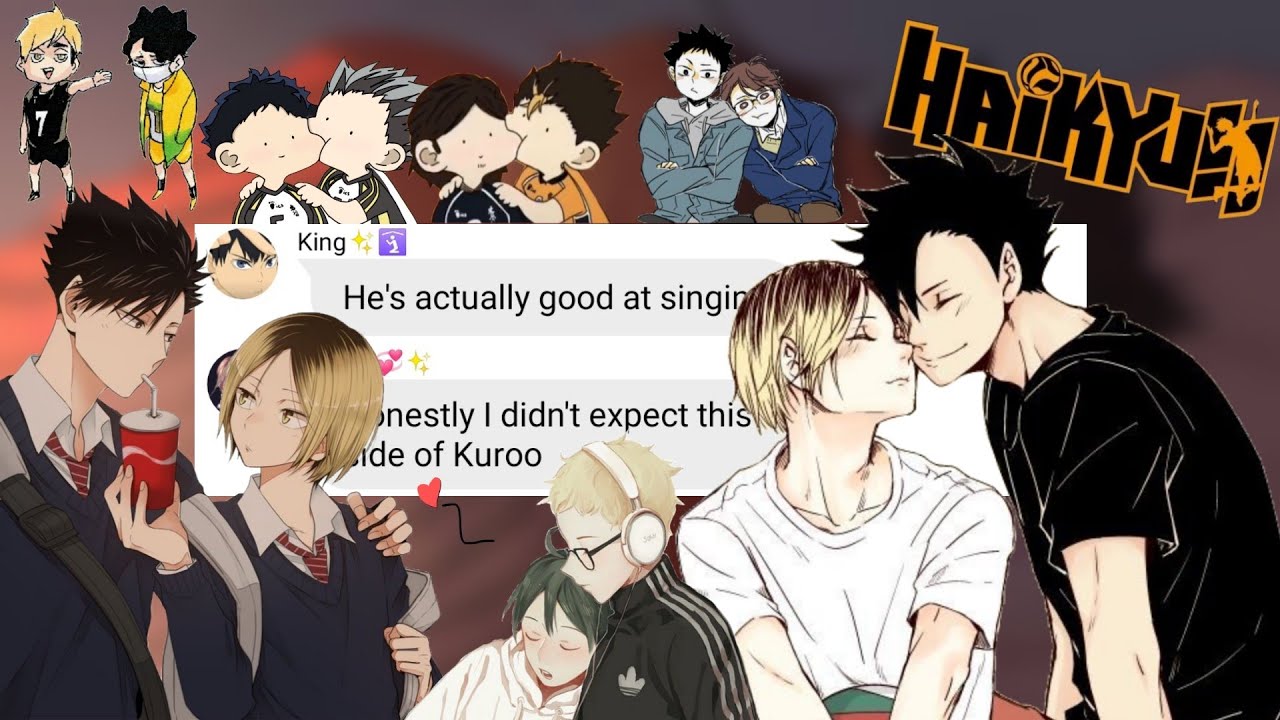 Haikyuu texts- lyric prank || KuroKen edition 🥰 KuroKen fluff 💞 (not really a lyric prank)