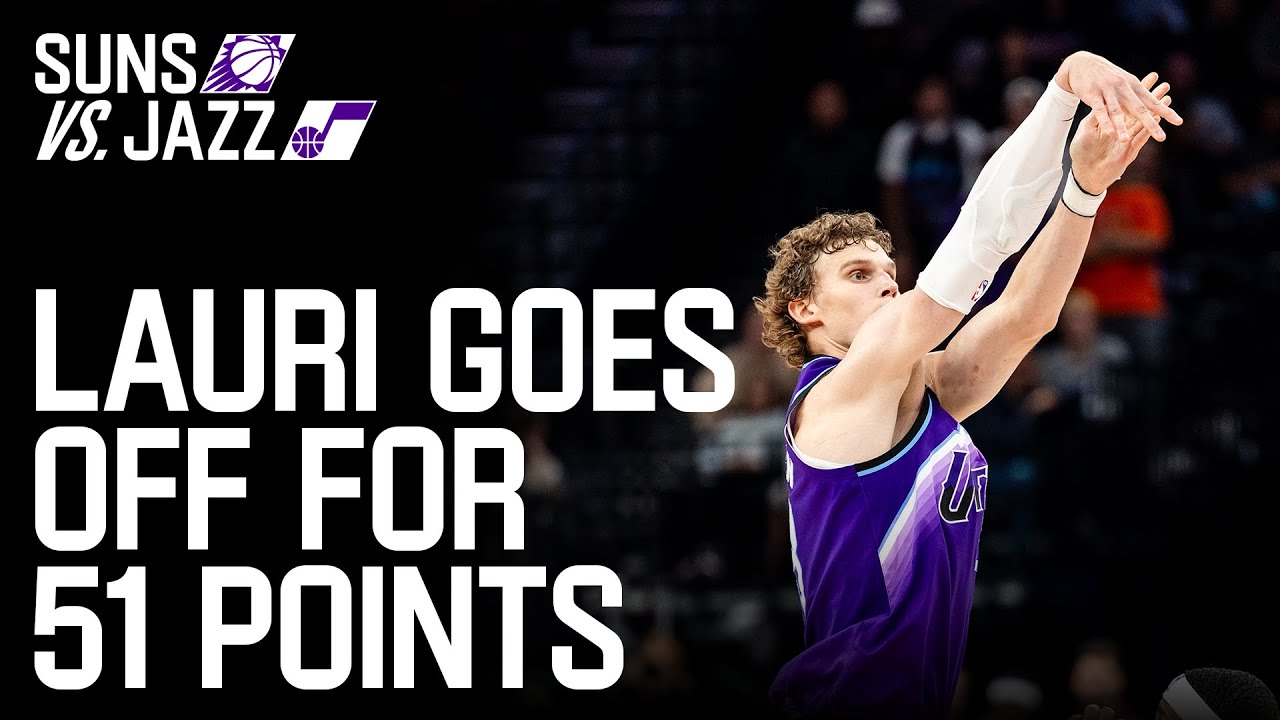 Lauri drops ✨51✨ in WIN OVER SUNS | UTAH JAZZ