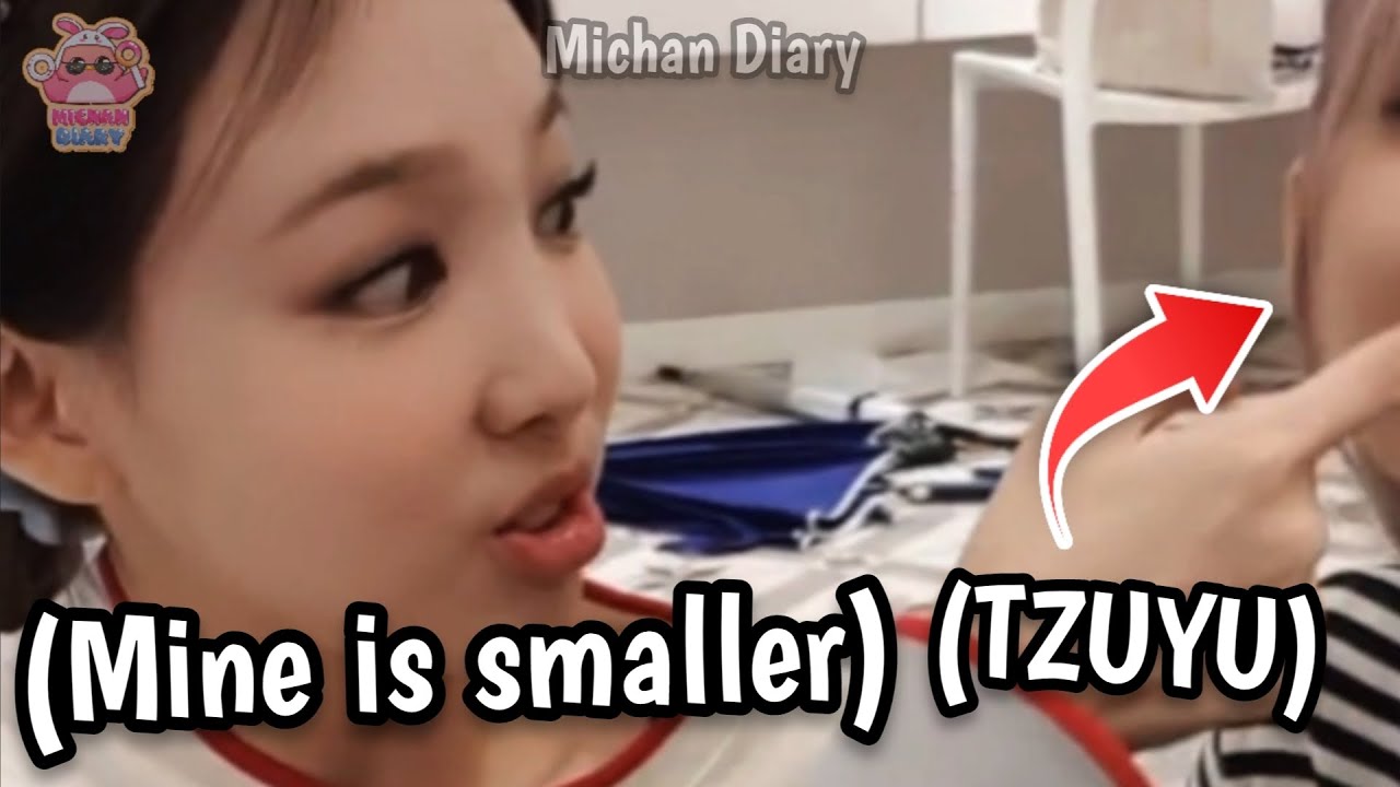 nayeon tried to prove that her front teeth were small *tzuyu couldn't survive*