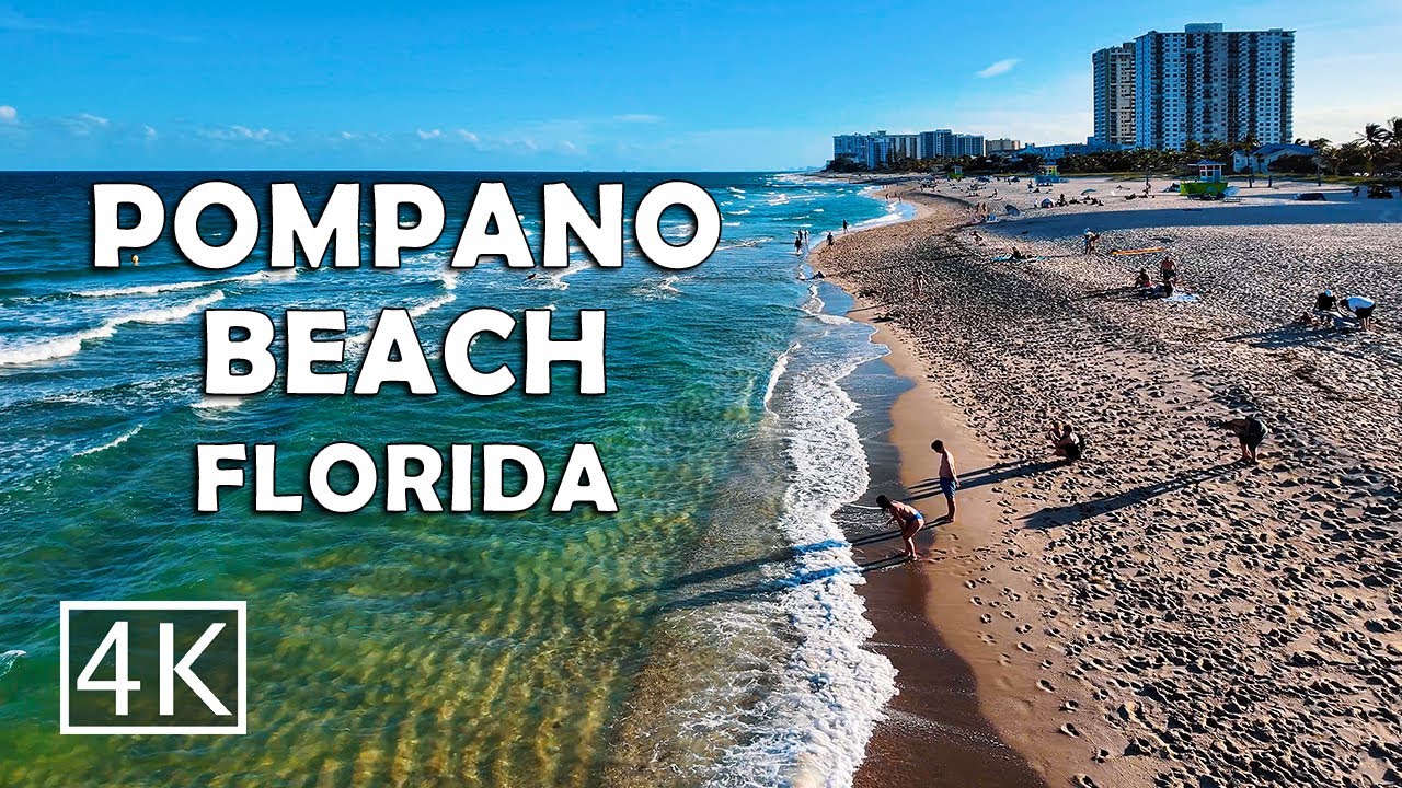 [4K] Pompano Beach Florida - Walking Tour