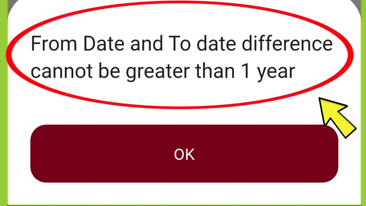 Pnb bank | Fix From Date and To date difference cannot be greater than 1 year  Problem Solved