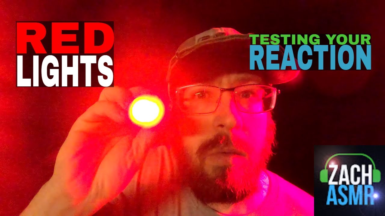 RED LIGHTS - TESTING YOUR REACTION - ASMR LIGHT TRIGGERS