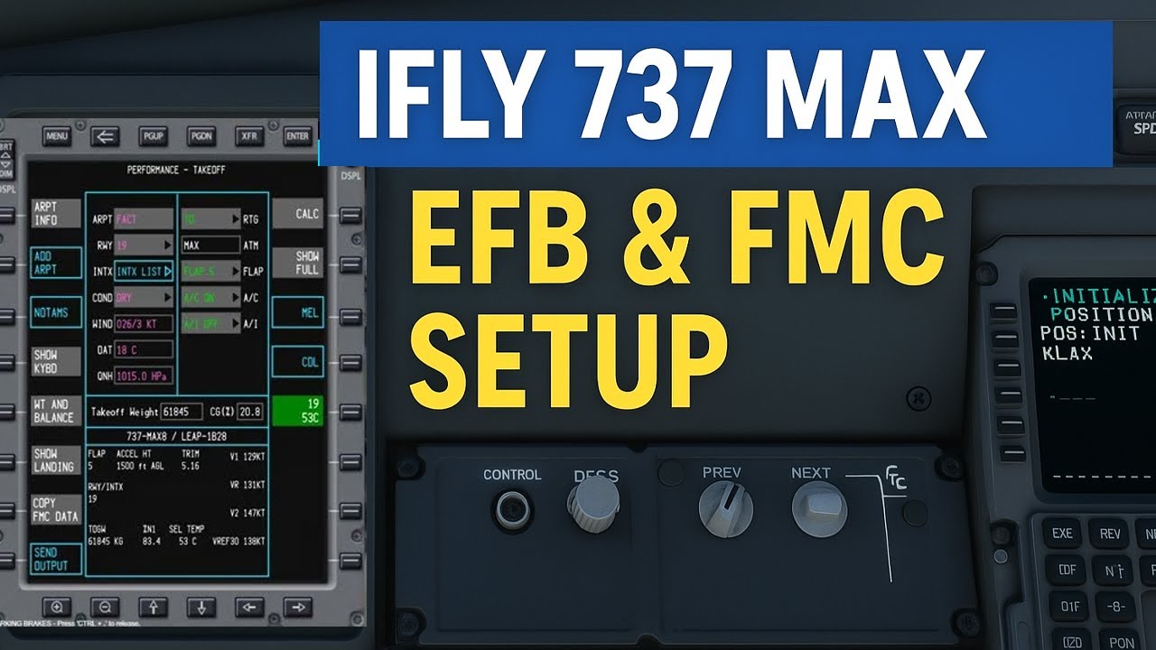 Руководство по настройке iFly 737 MAX | Учебное пособие по EFB и FMC для Microsoft Flight Simulator