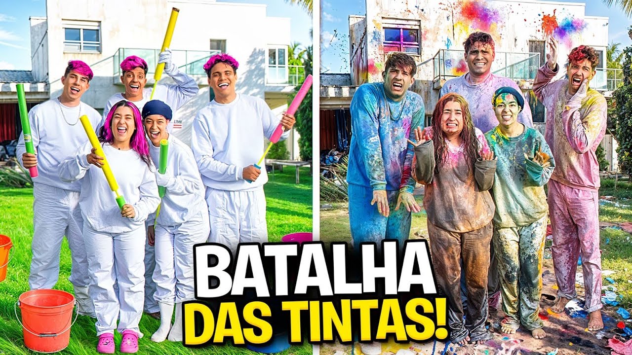 SOBREVIVA &Agrave; BATALHA DAS TINTAS !!! *Quem sujar mais, leva prenda !