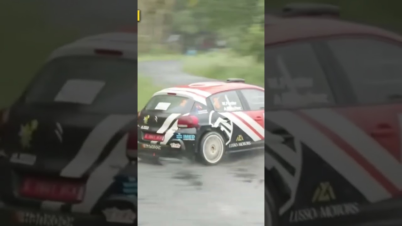 Podio para Miguel Fuster y Alba S&aacute;nchez con el Citr&ouml;en C3 Rally2 en Nar&oacute;n #rally