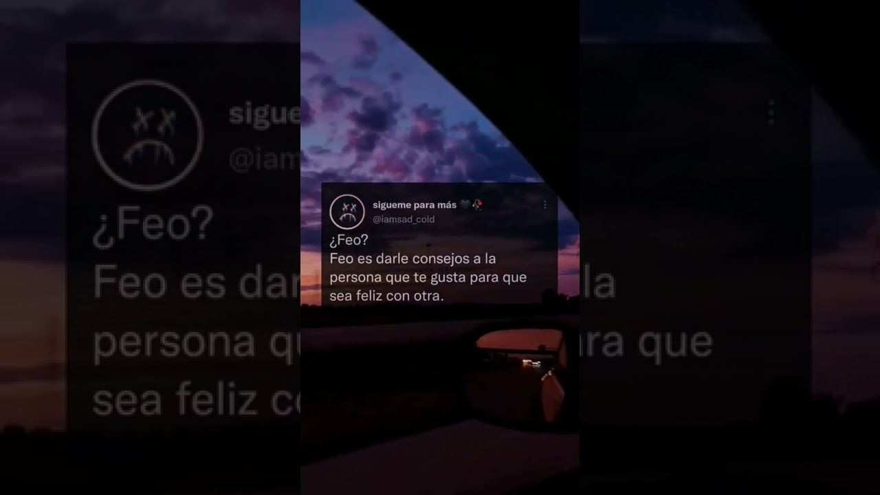 feo? feo es darle consejos a la persona que te gusta...