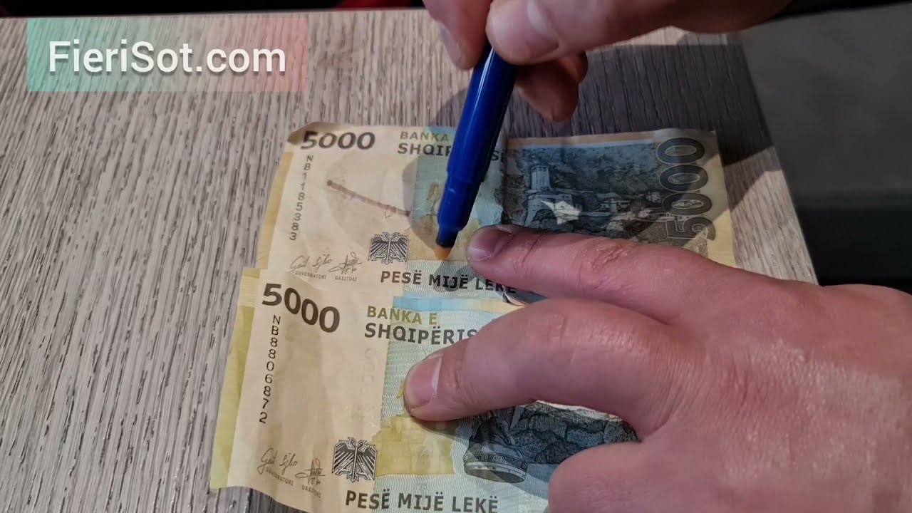 Kujdes! Kartmonedha 5mije lekeshe fallso eshte identik si origjinalja, ja si ta dalloni...