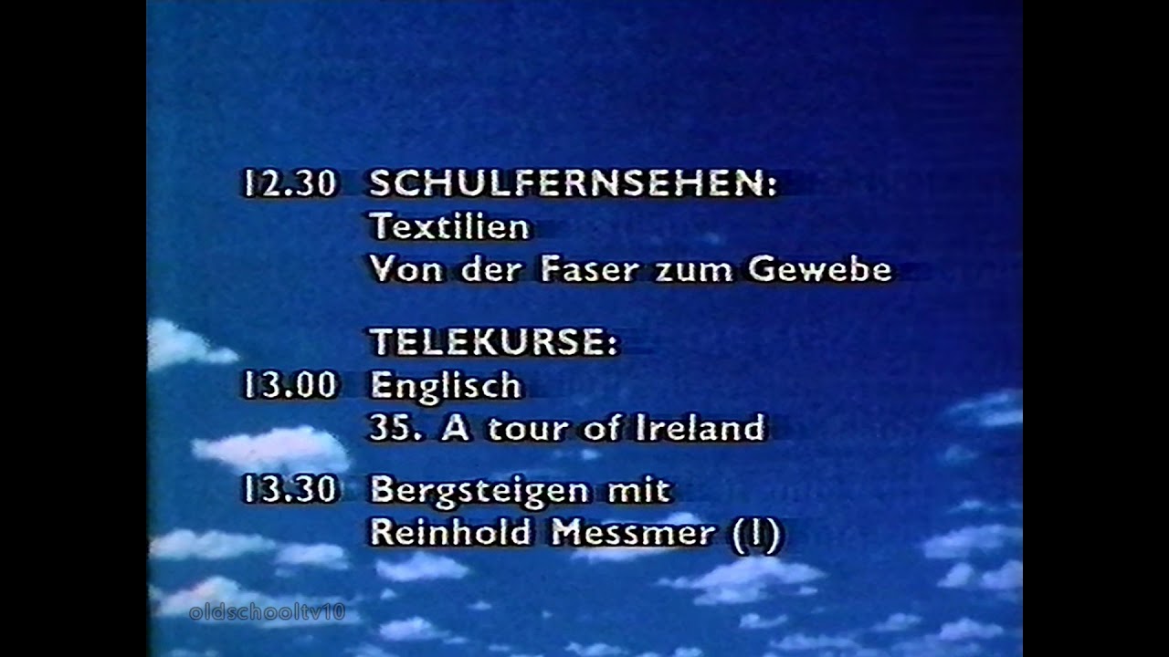 DRS Ansage, Programmtafeln, Ident (Sa, 25.05.1985)