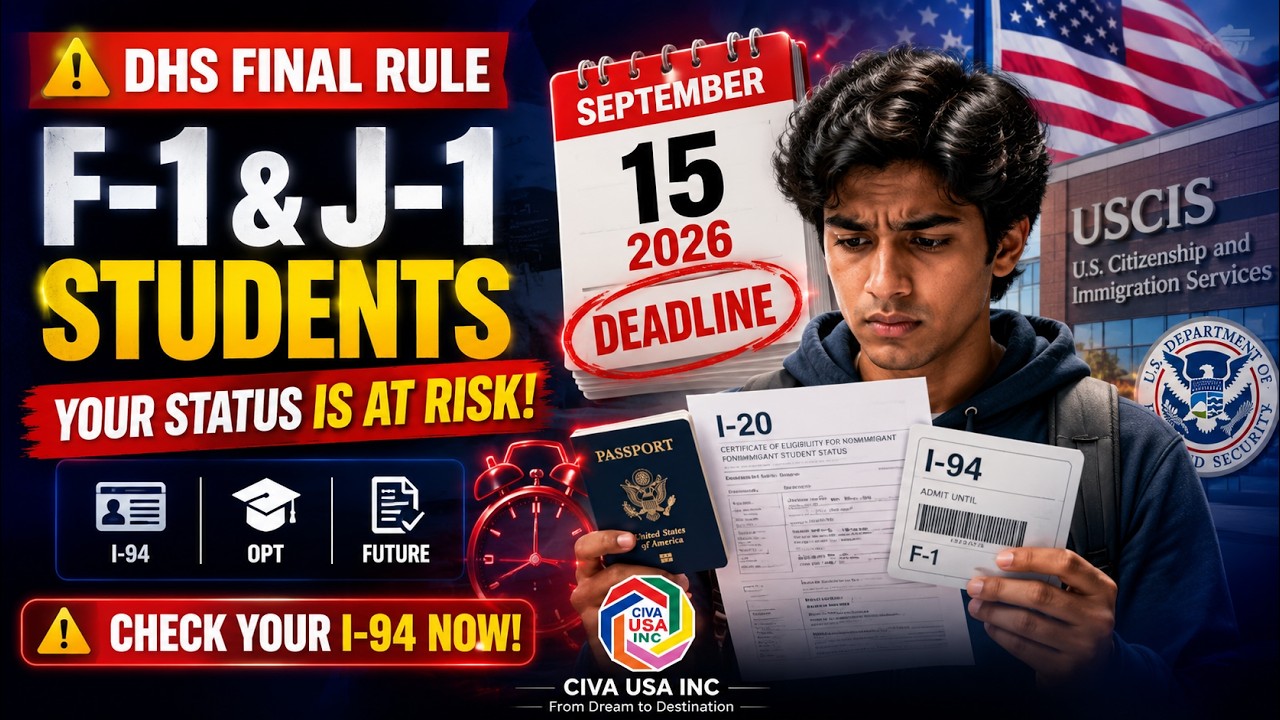🚨 F-1 & J-1 Students: Don't Miss This Immigration Deadline | DHS Final Rule Explained