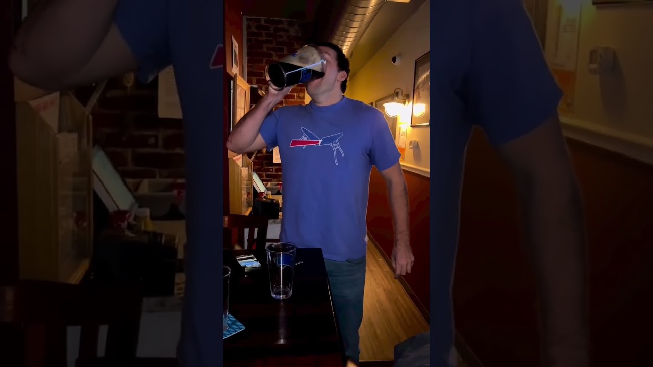 Fastest Pitcher Chug Ever 🍺 #beer #billsmafia
