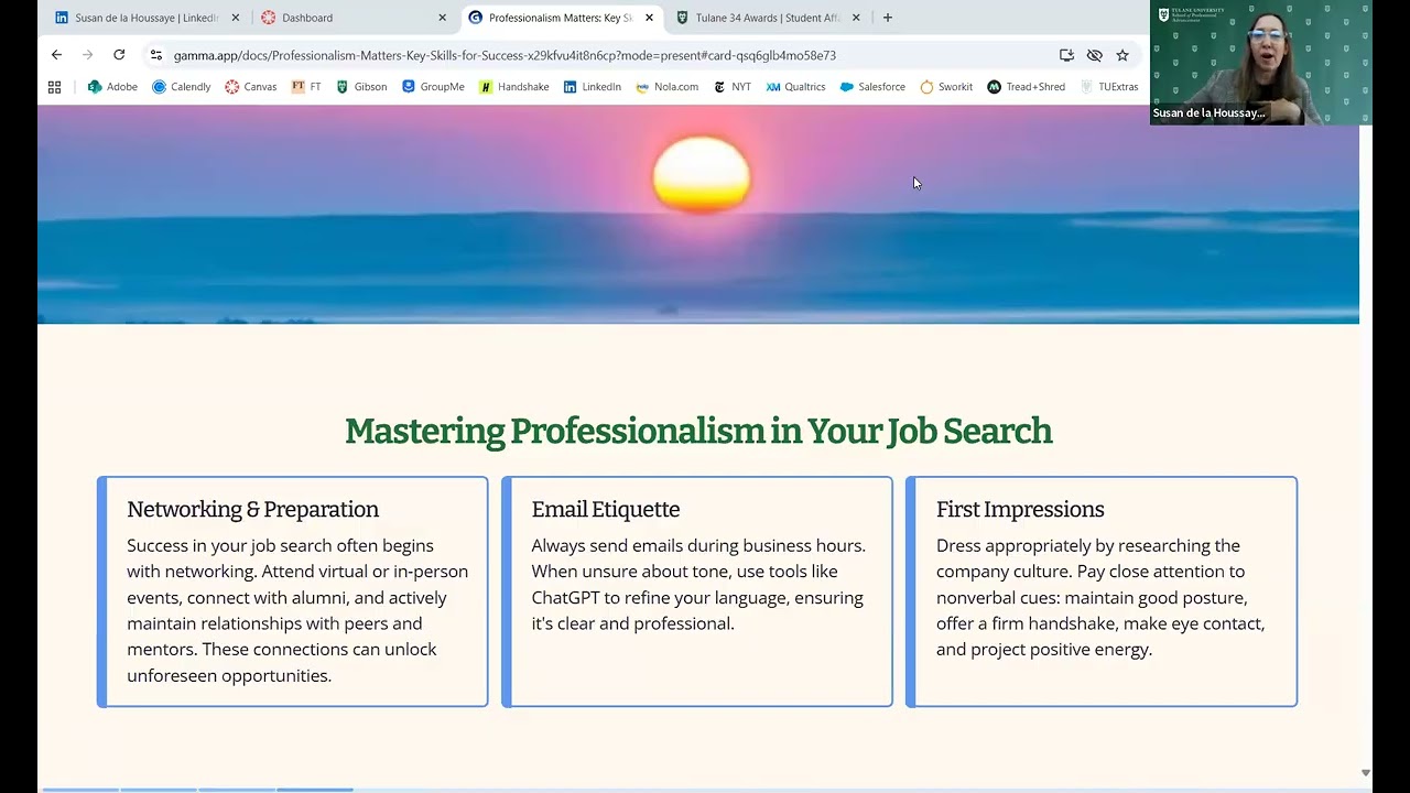 Professionalism Matters: Keys Skills for Success