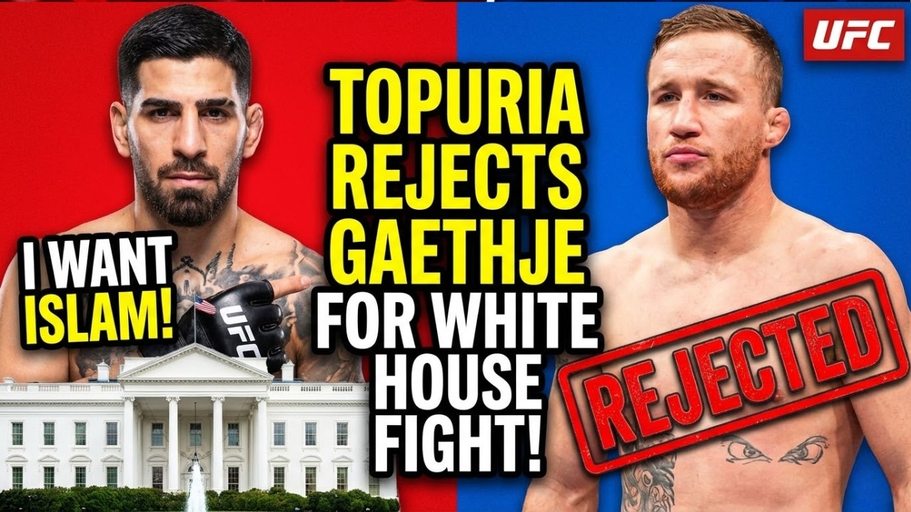 Ilia Topuria REFUSES Justin Gaethje, Calls Out Islam Makhachev for White House Fight!