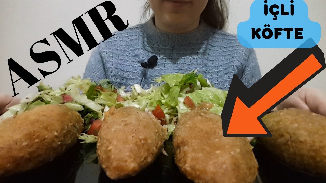ASMR İÇLİ KÖFTE || TÜRKÇE YEMEK || EATINGSOUNDS || FOOD || NOTALKING