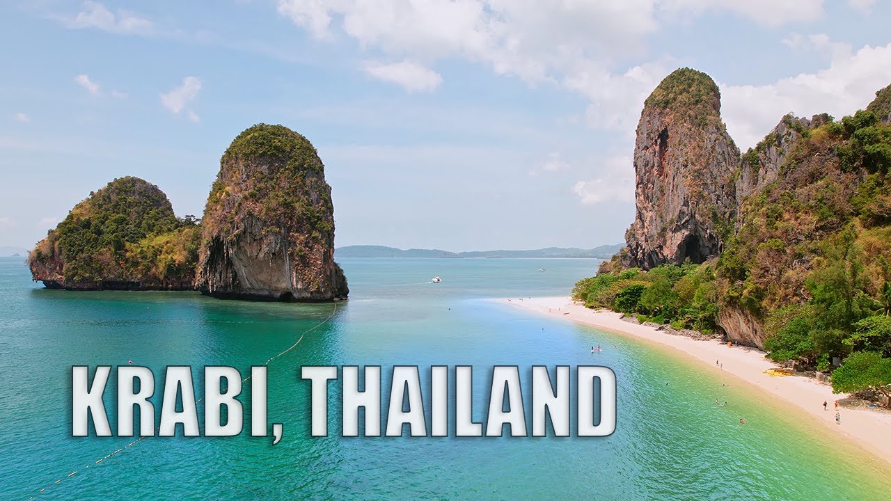 Krabi Thailand ~ 4K Drone Footage of Krabi and Railay Beach