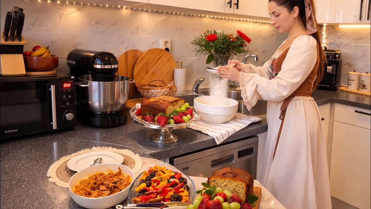 صباح ربيعي هادئ، رائحة مخبوزات دافئة، وضوء شمس يملأ المطبخ… لحظات بسيطة أشارككم إياها بكل هدوء 🤍🌸✨