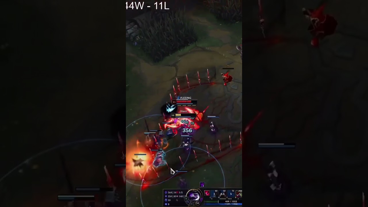 insane outplay let him cook #leagueoflegends #gaming #broken #outplay #pinkward #shaco