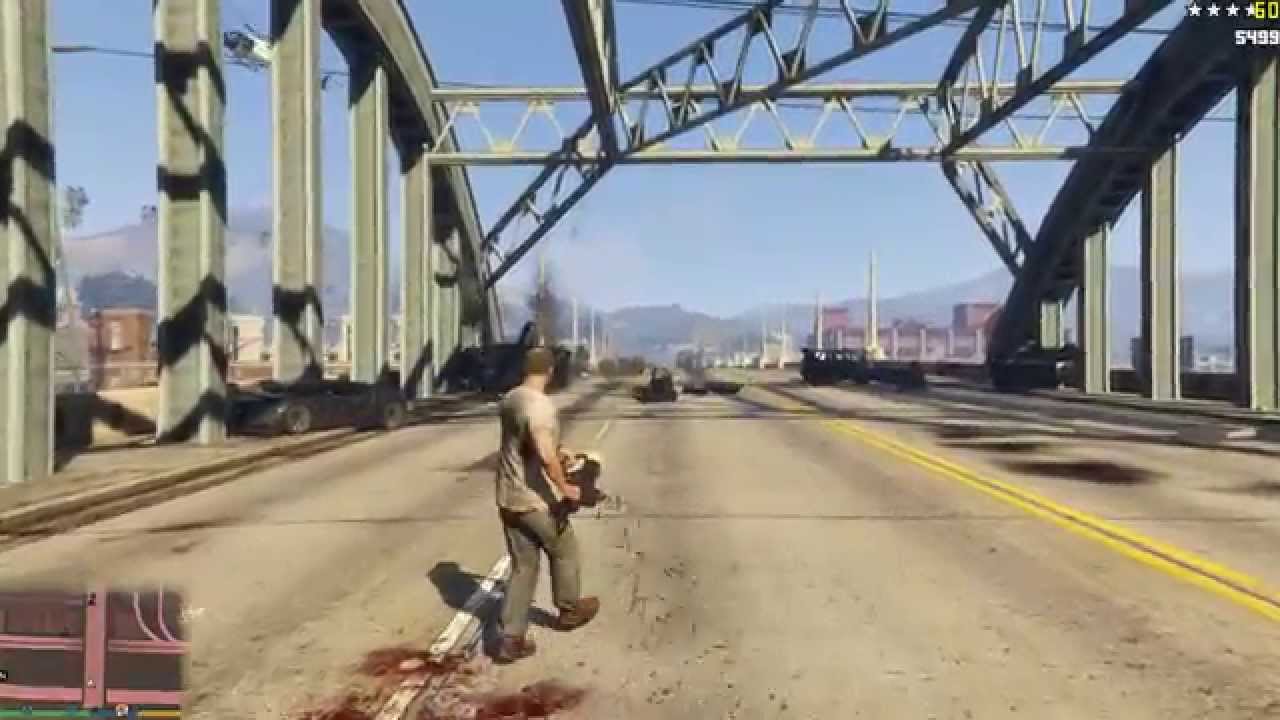 GTA 5 PC Blowing up cops. (GTX 690) (Benchmark)