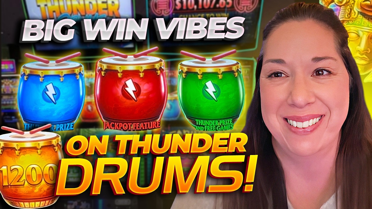 Thunder Drums Delivers! Slot Queen Cashes Out a WIN 🎰💰