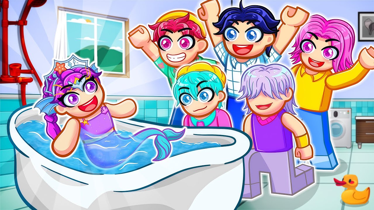 RUMI Plays as a HELPFUL BABY MERMAID in Roblox! | Kpop Demon Hunters