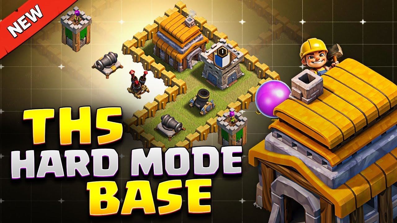 New BEST TH5 War BASE for HARD MODE in 2025 ⚒️ INSANE Town Hall 5 Base Link + Proof Replays