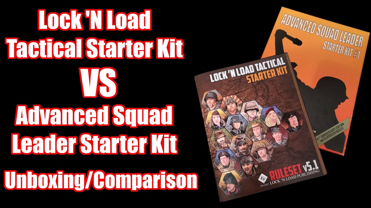 Стартовый набор Lock 'N Load Tactical против стартового набора Advanced Squad Leader — распаковка...
