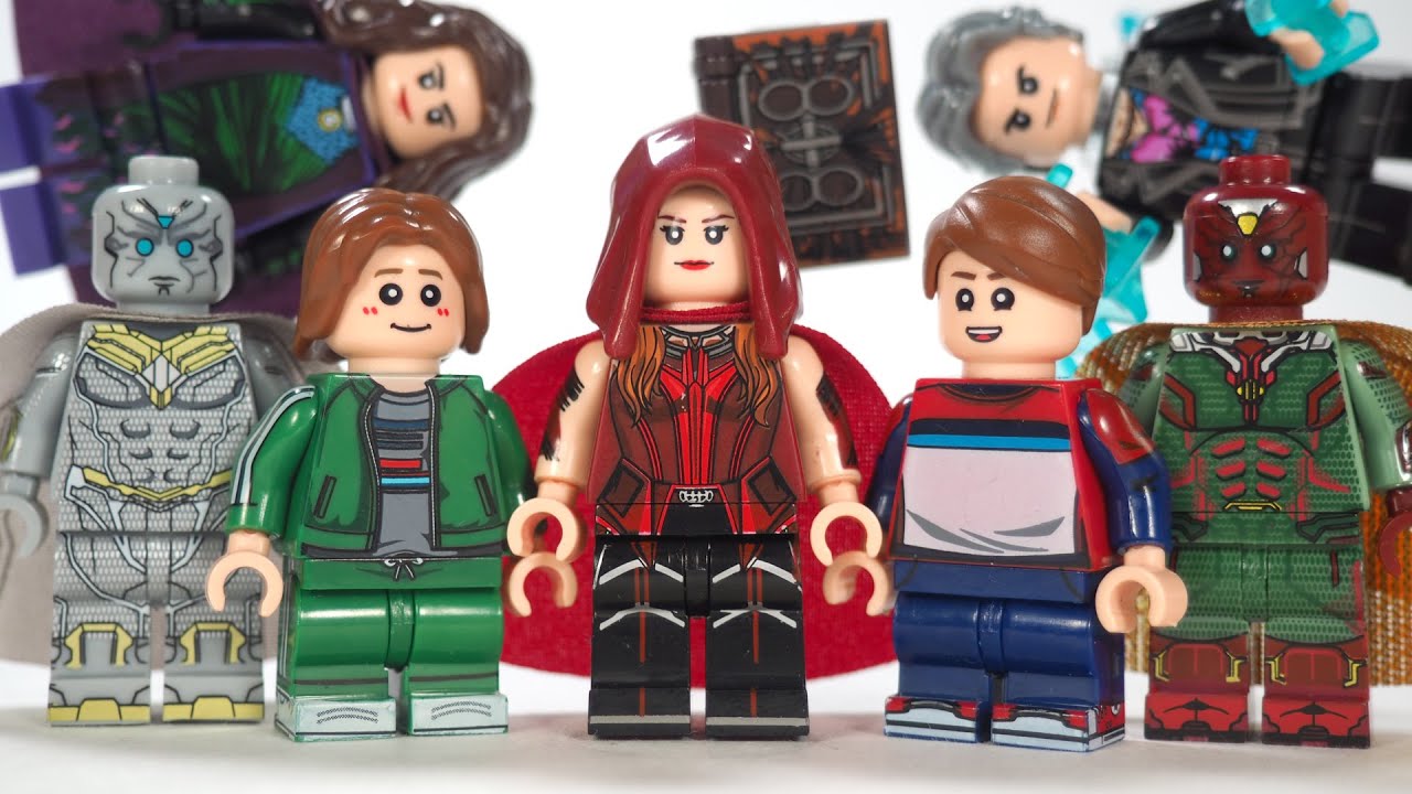 WandaVision Final Ending Scarlet Witch VS Agatha White Vision Wanda Unofficial Lego Minifigures