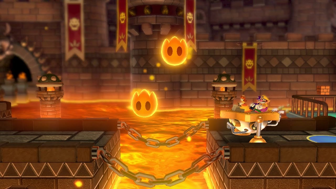 Mario Party 10 Bowser Party #486 Daisy, Wario, Peach, Waluigi Chaos Castle Master Difficulty