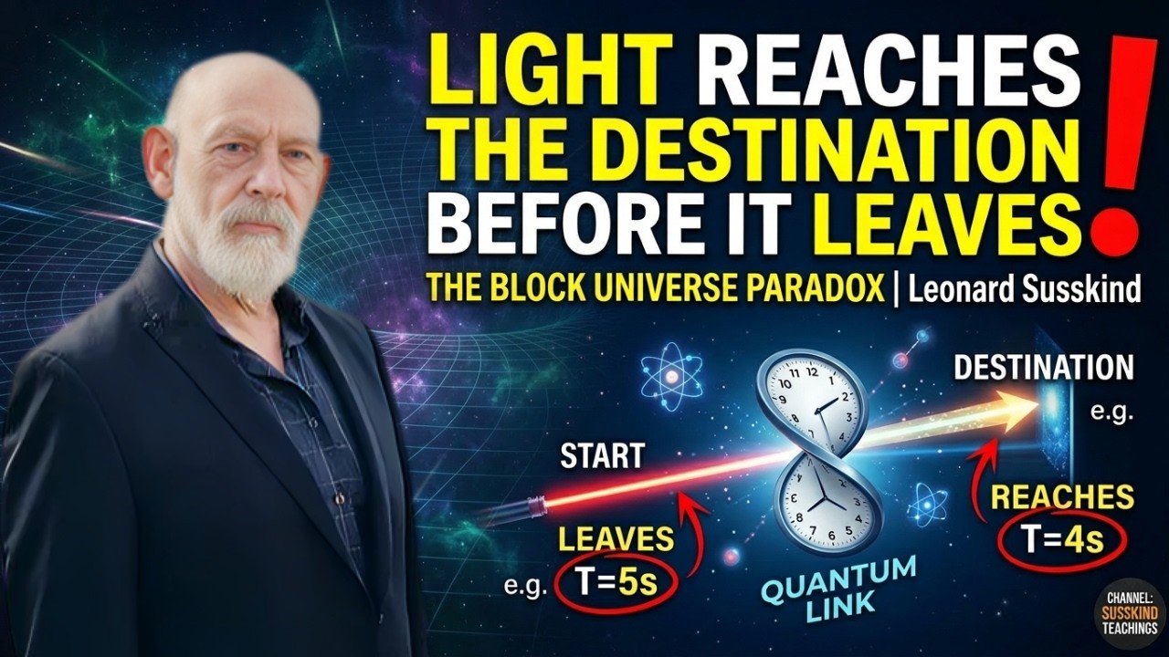 “Leonard Susskind: Light Reaches the Destination Before it Leaves”