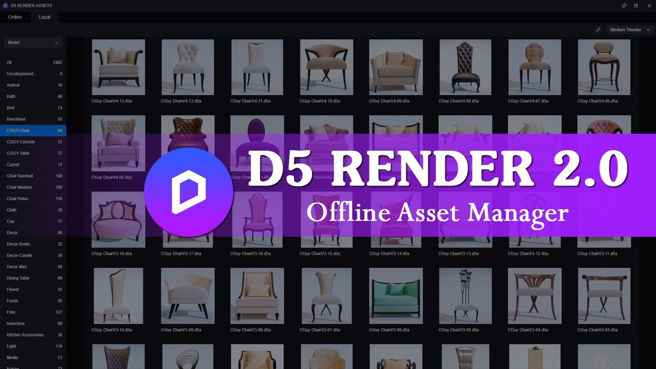 D5 Render 2.0 &ndash; Offline Assets Manager | Visual Channel