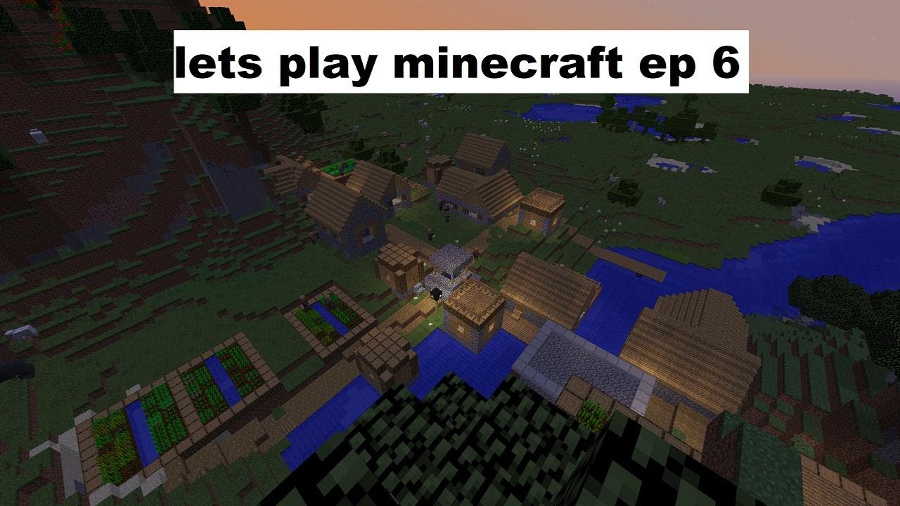 lets play minecraft ep 6 - going to a village